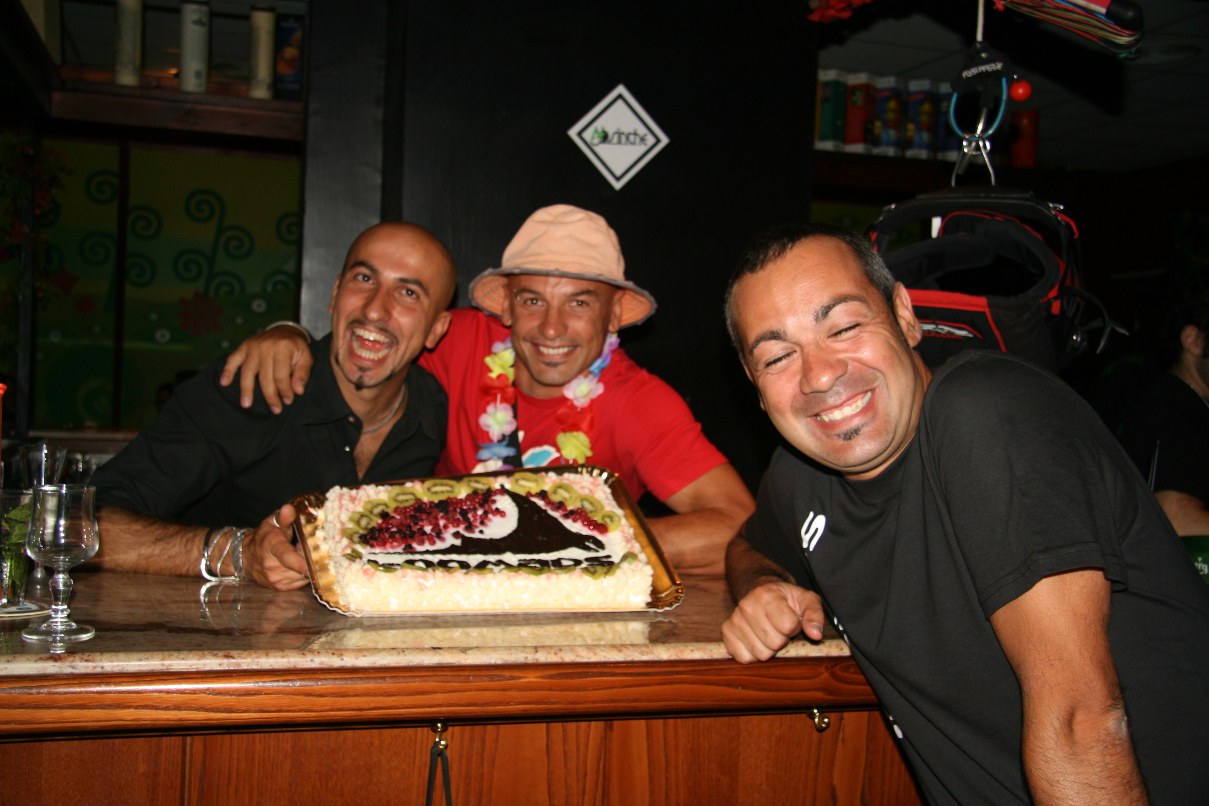 Andrea Roselli con Stefano "er Caramella" e Stefano X