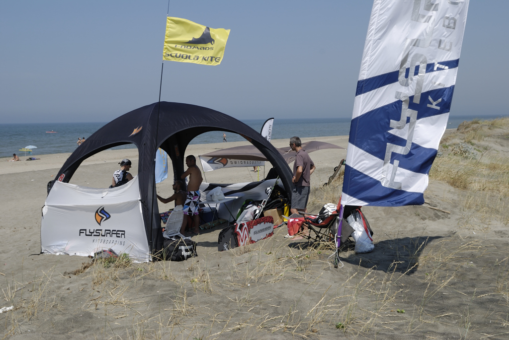 Il gazebo della scuola I-Nomads a Focene