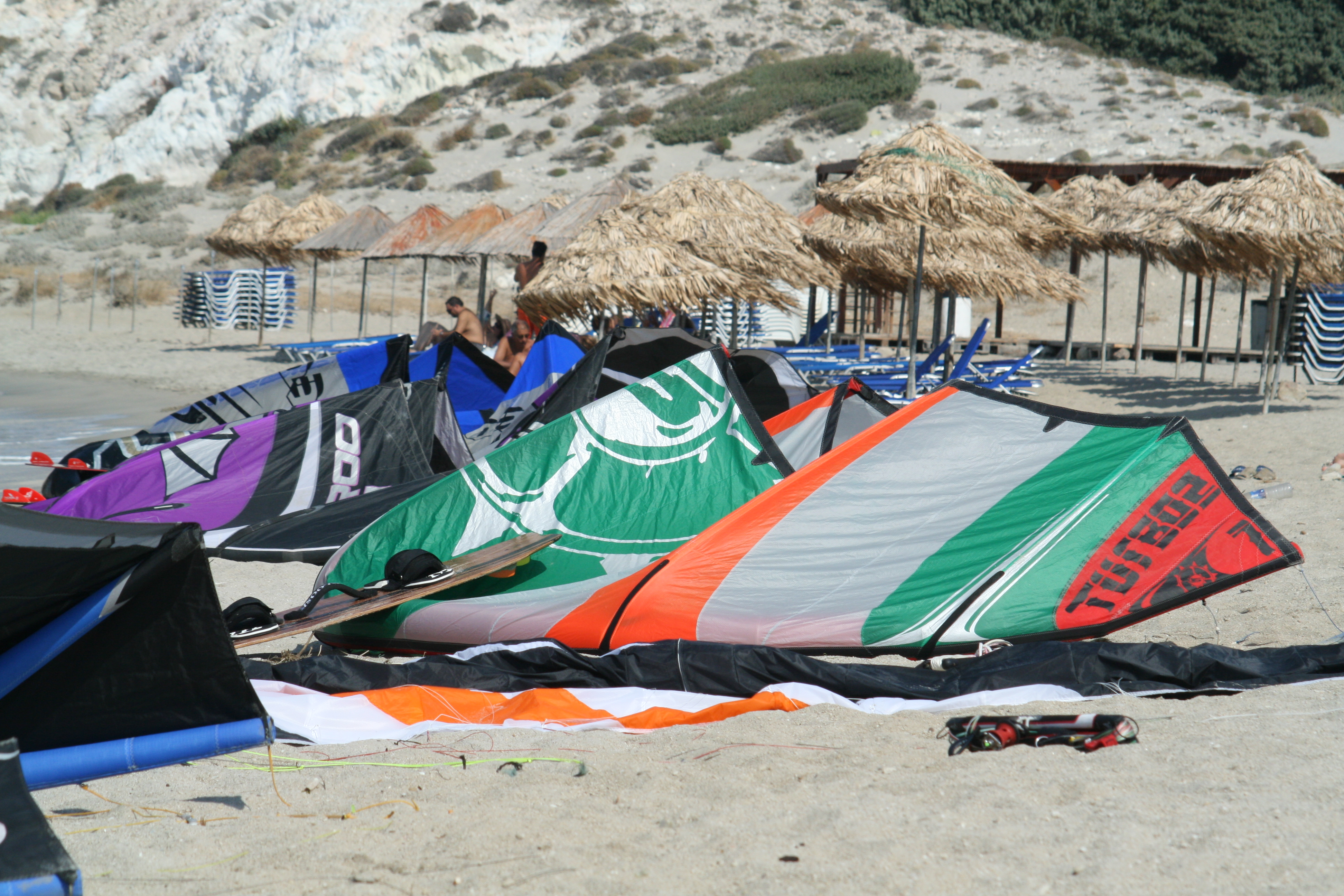 Ali a riposo sulla spiaggia di Achivadolimni