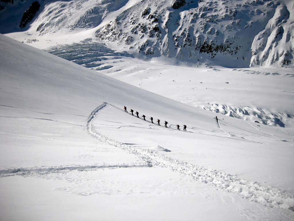 Salita sul Glacier du Passon